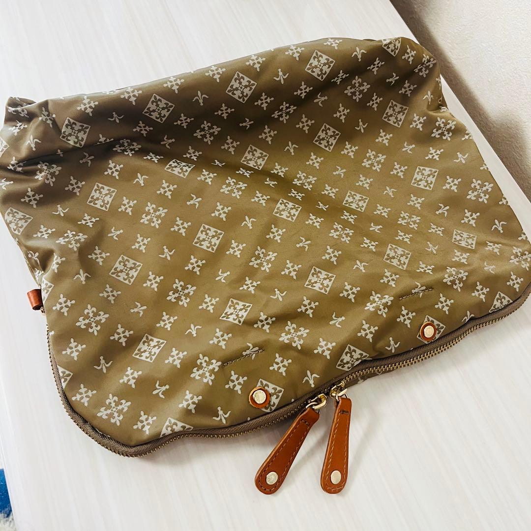 新品　russet 2way レザー ボストンバッグ　インナーバッグ付　オレンジ