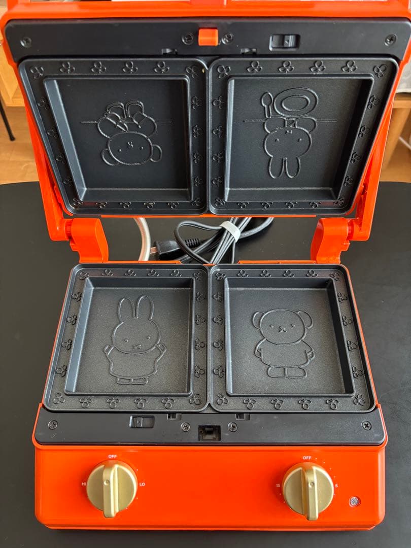 BRUNO ミッフィー　グリルサンド　ホットサンドクッカー オレンジ