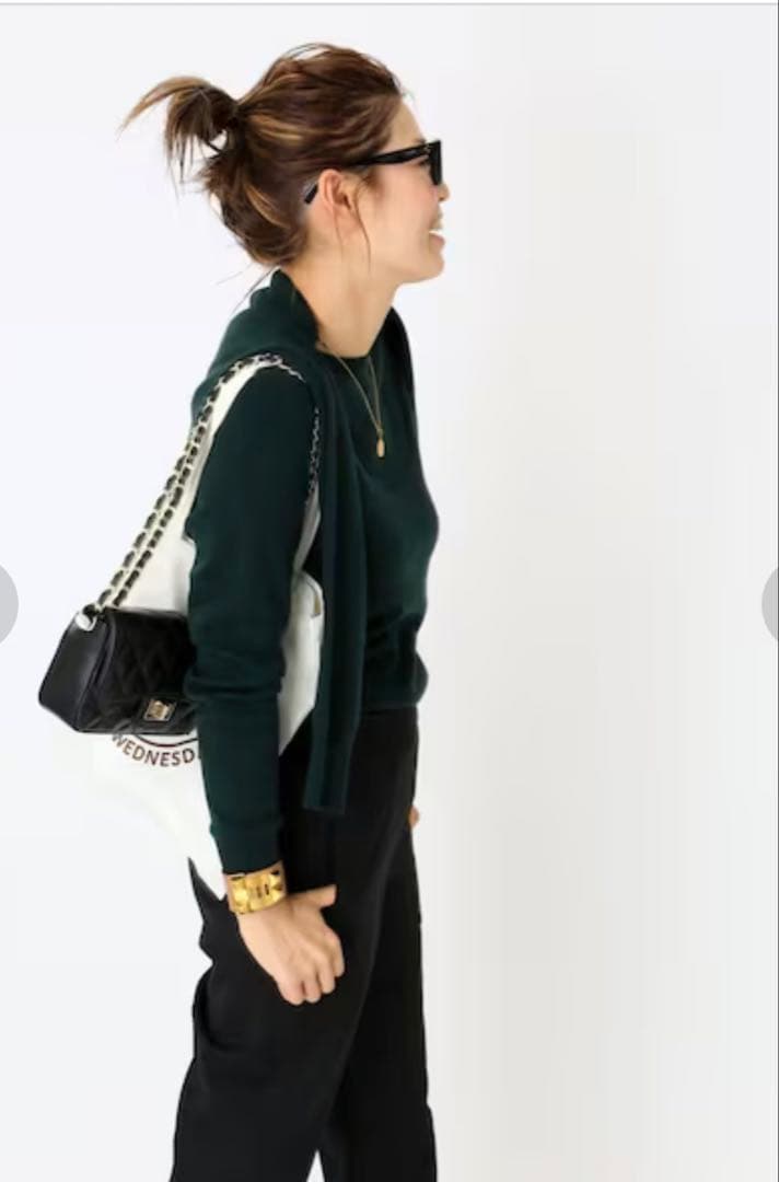 ★美品★EVERYDAY I LIKE ドゥーズィエムクラスカシミア混BK