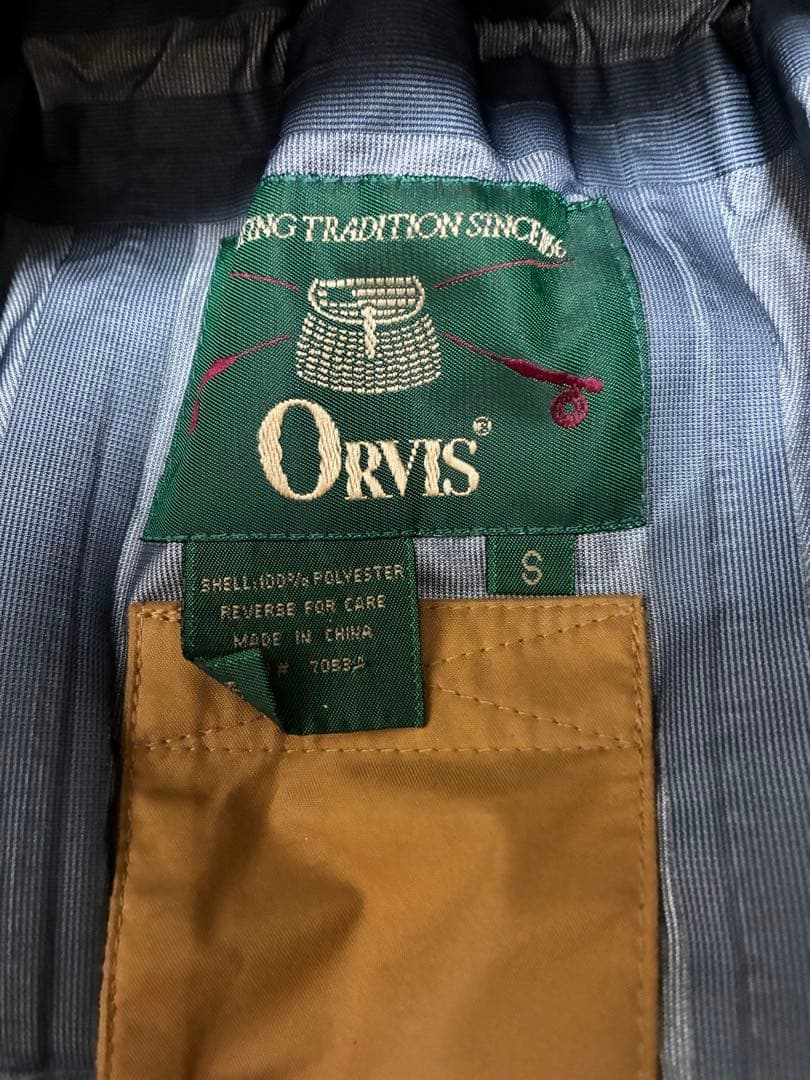 ORVIS フィッシングジャケット S カーキ オービス