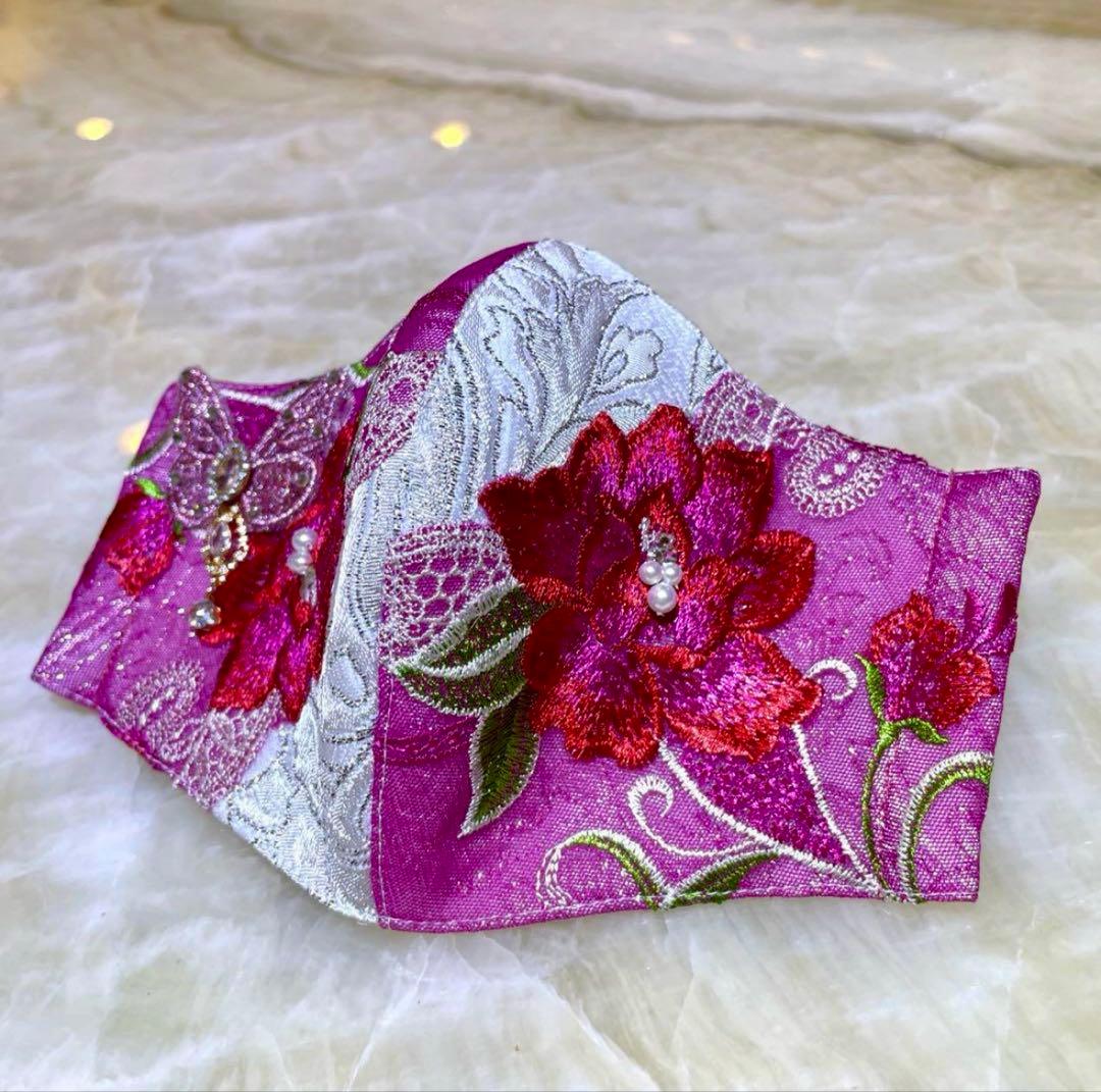 りりかママ✨レースマスク✨煌めくバタフライ✨メンズマスク✨