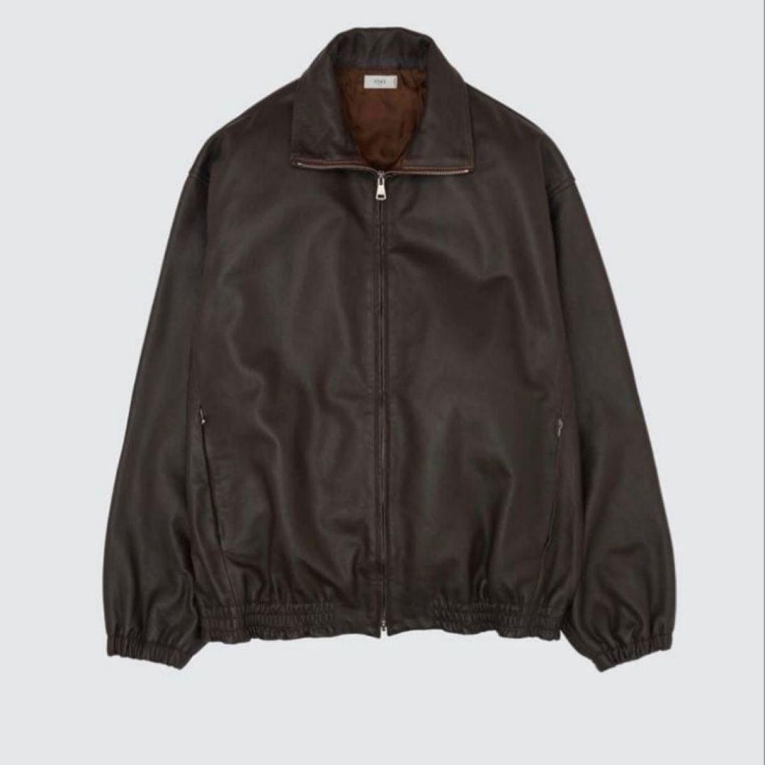 新品 YOKE Carf Leather Truck Jacket ブラウン 3