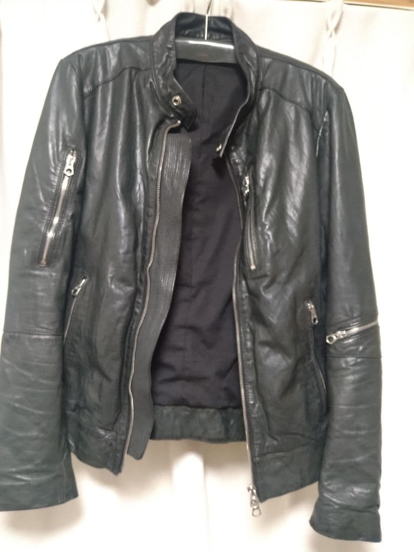 レザーシングルライダースジャケット♪ハーレムラウンジ　バッファローレザー