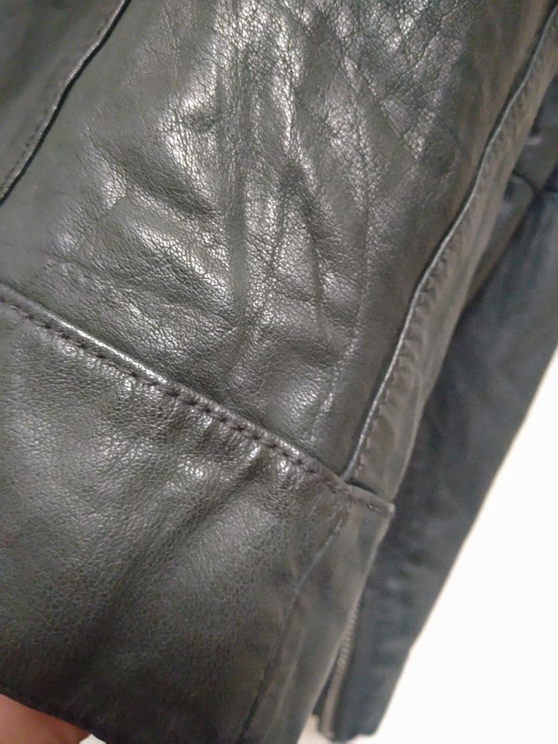 レザーシングルライダースジャケット♪ハーレムラウンジ　バッファローレザー