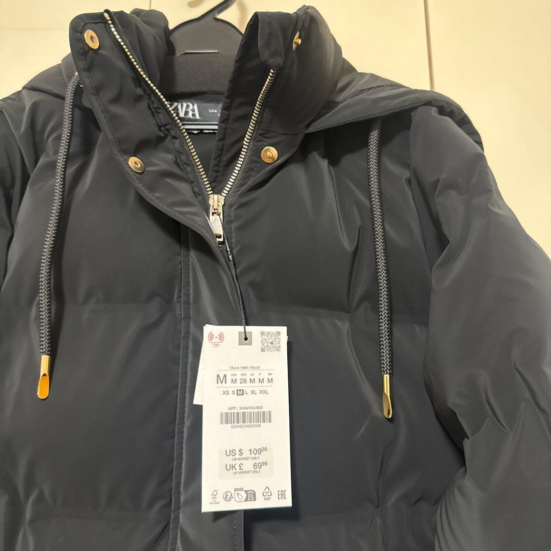 新品タグ付き　ZARA ダウンコート　M