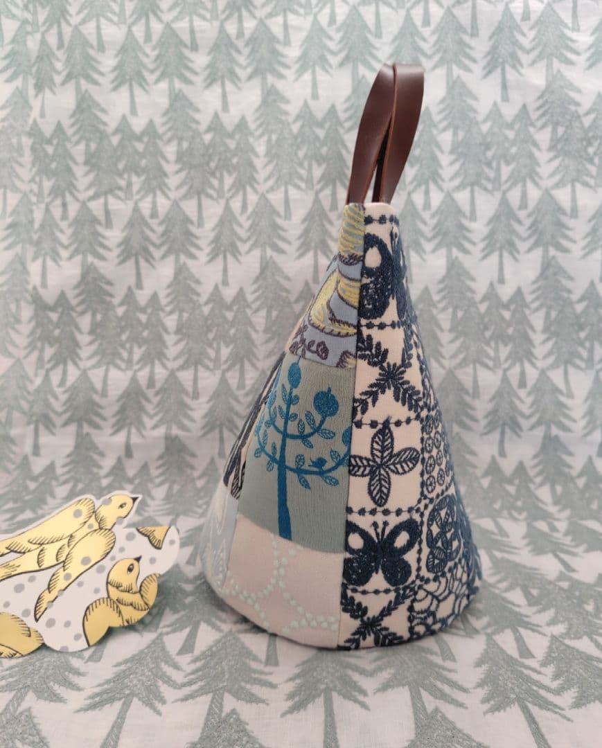 クリスマス出品☆ミナペルホネンforest tile　バケツバック