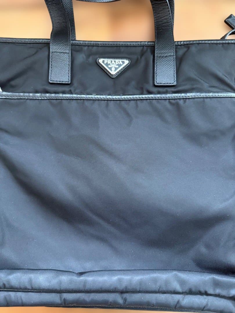 PRADA TESSUTO+SAFFIANO 2WAY トート・ブリーフケース