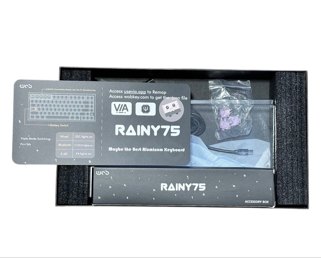 WOBKEY Rainy 75キーボード(Lite系モデル 黒)