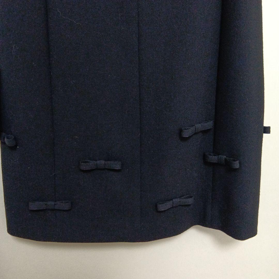 FOXEY 黒 ノースリーブ ひざ丈ワンピース