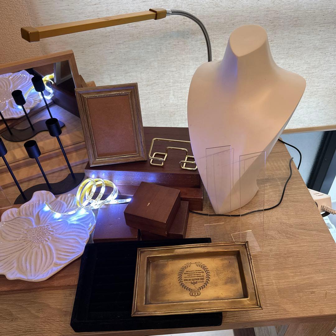 これさえあれば！　ハンドメイド作家　ジュエリーディスプレイ什器22点　Bセット