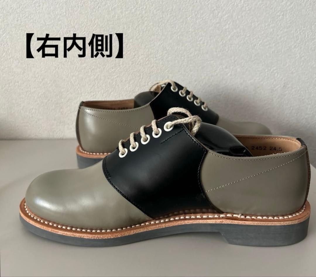 ★新品未使用、超美品★REGAL サドルシューズ(ブラックソーテル)