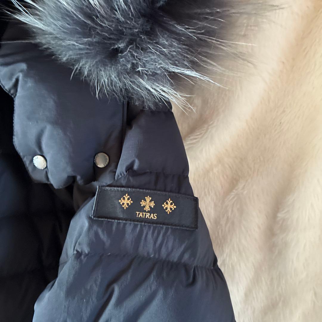 TATRAS ヴァレナブラック ダウンジャケット ファー付き
