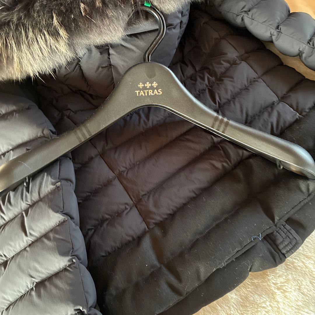 TATRAS ヴァレナブラック ダウンジャケット ファー付き