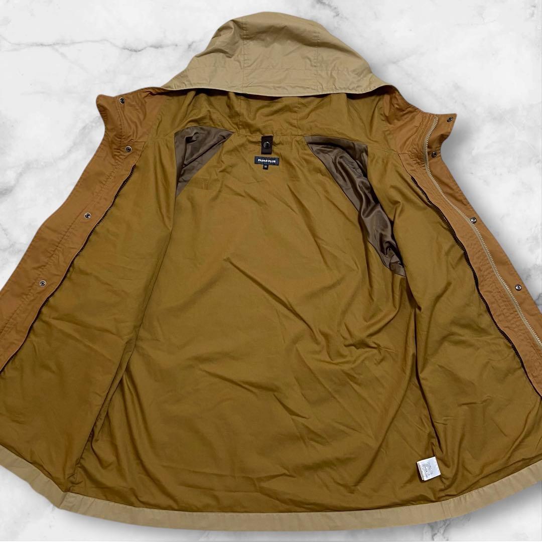 PAPAS PLUS 現行 ドライタッチ 3WAYアノラックフーデッドジャケット