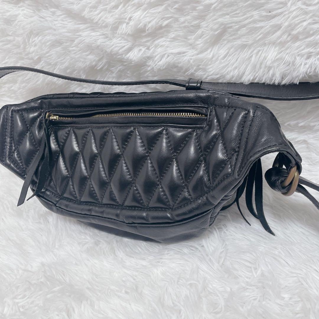 希少 IRON HEART ボディバッグ ウエストポーチ キルティング