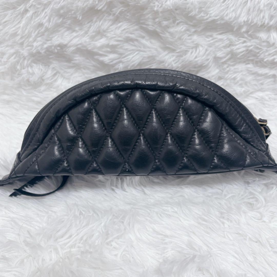 希少 IRON HEART ボディバッグ ウエストポーチ キルティング