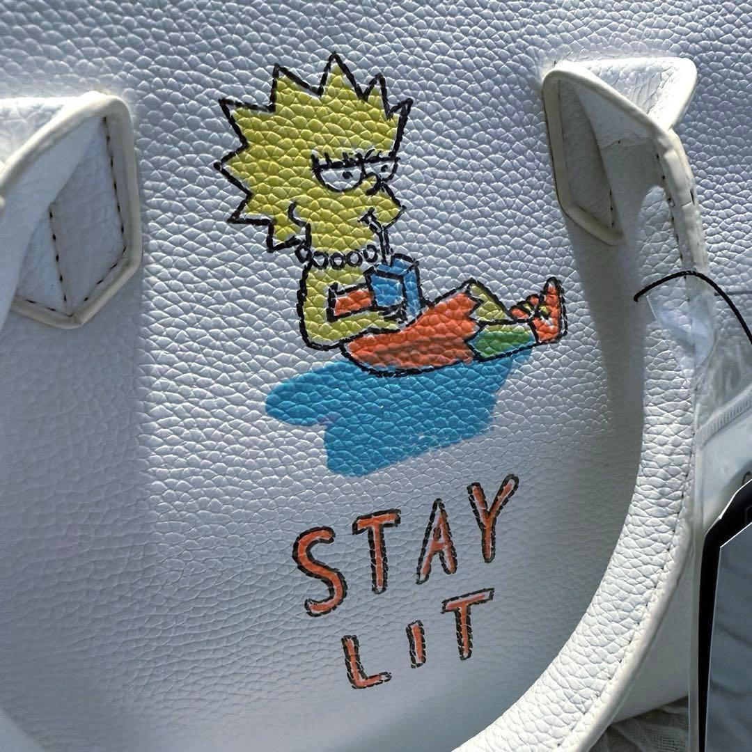 【タグ付き未使用品】 ゲルニカ ペイントハンドバッグ ホワイト シンプソンズ