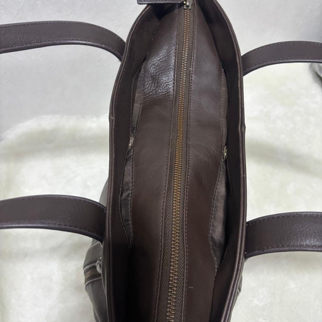 【希少】アルフレッドバニスター トートバッグ レザー ブラウン 肩掛け 大容量