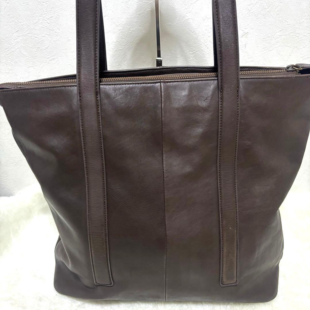 【希少】アルフレッドバニスター トートバッグ レザー ブラウン 肩掛け 大容量