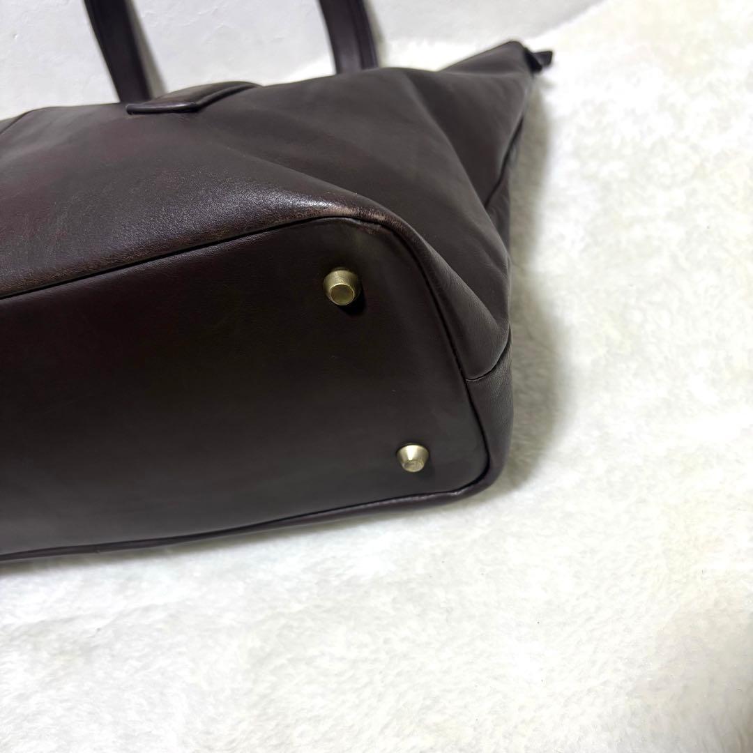 【希少】アルフレッドバニスター トートバッグ レザー ブラウン 肩掛け 大容量