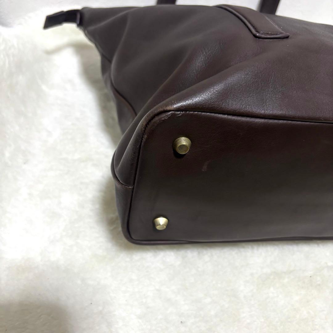 【希少】アルフレッドバニスター トートバッグ レザー ブラウン 肩掛け 大容量