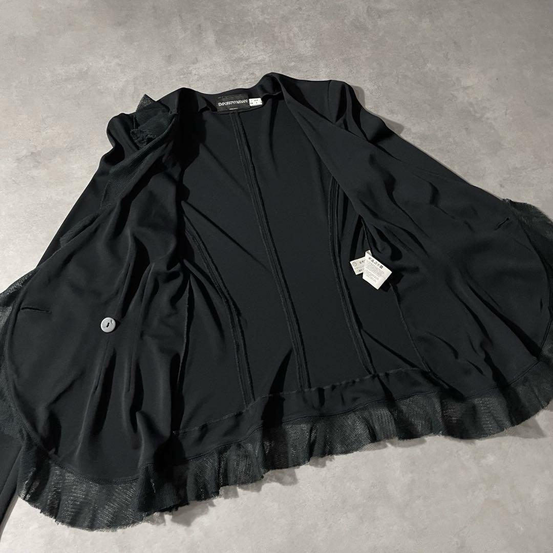Emporio Armani sheer frills jacket イタリア製