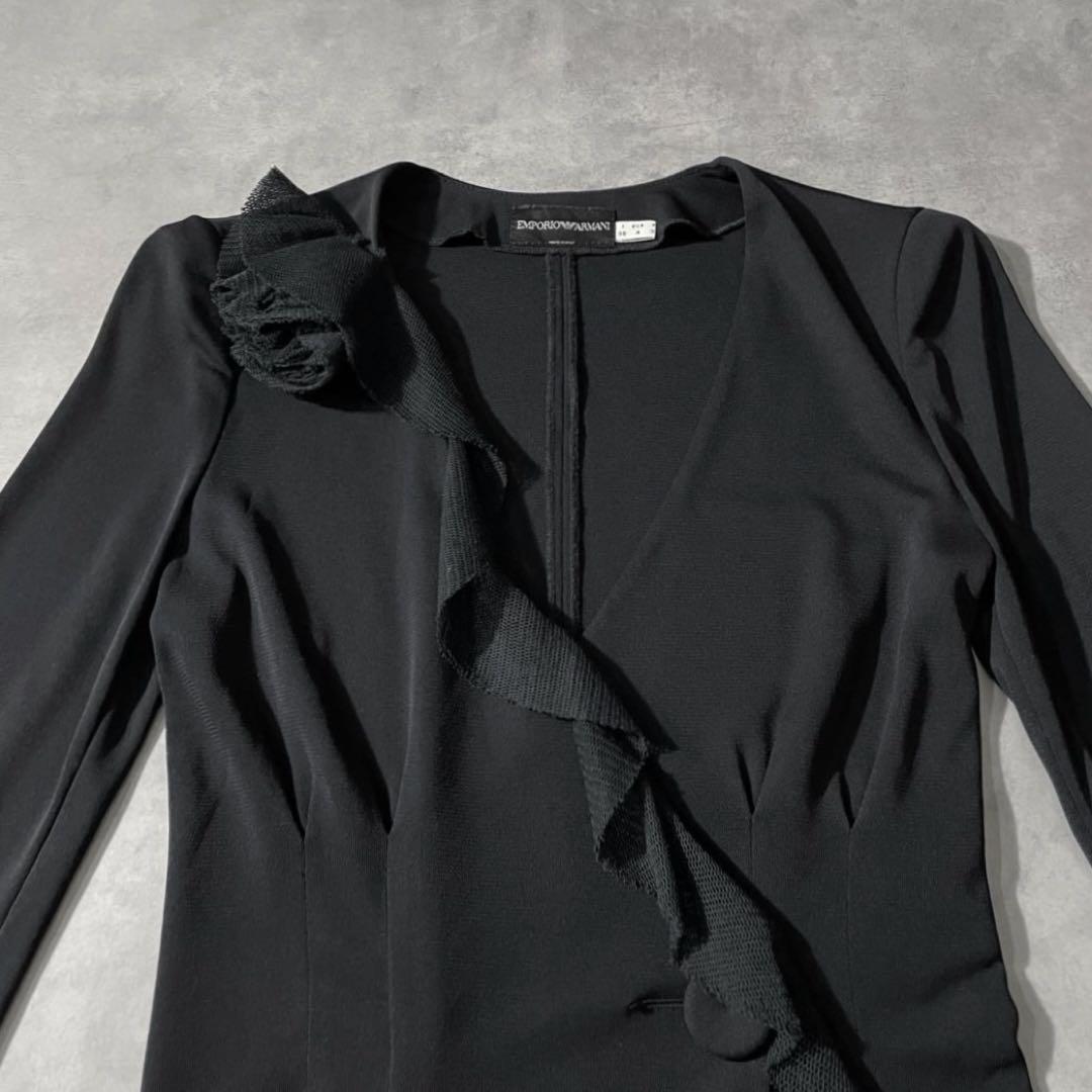 Emporio Armani sheer frills jacket イタリア製