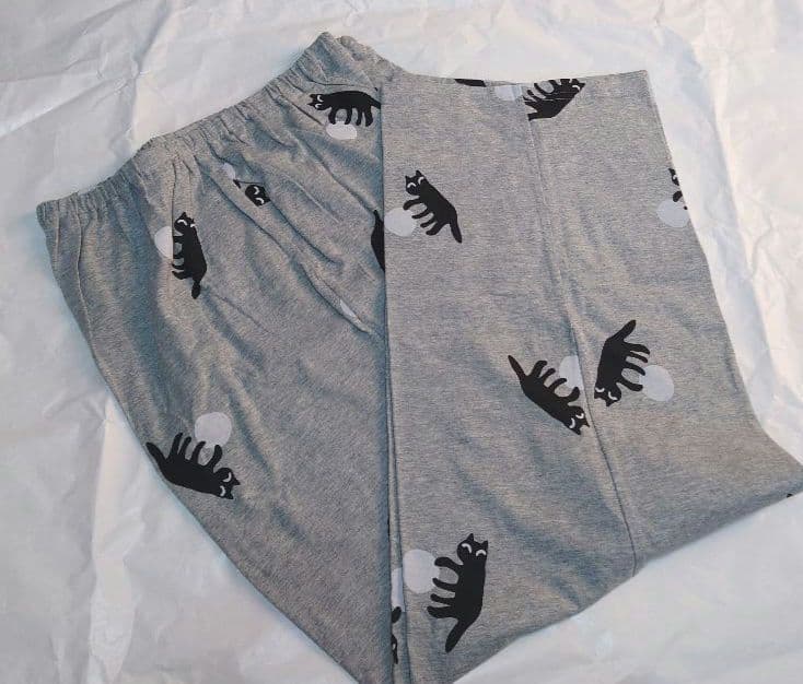 新品タグ付き ワコール パジャマ ワンピ ルームウェア ボール グレー LL