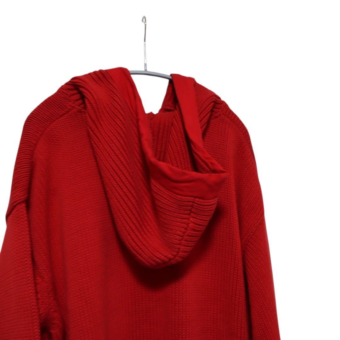 N-428 グッドイナフ　当時物　ニットパーカー　レッド　Lサイズ　希少