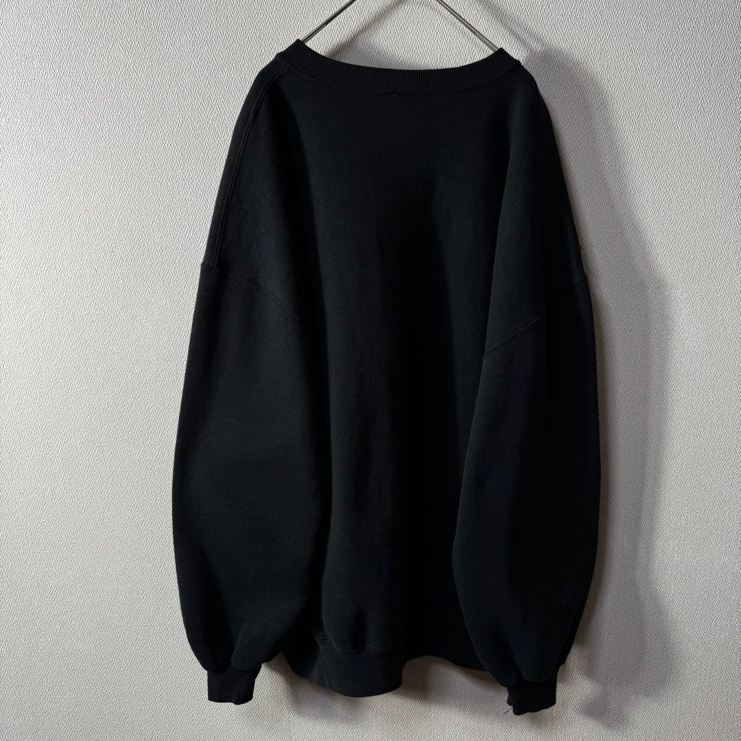 M*i様 希少 90s USA製 RUSSELL PLAIN 無地 前V ブラッ