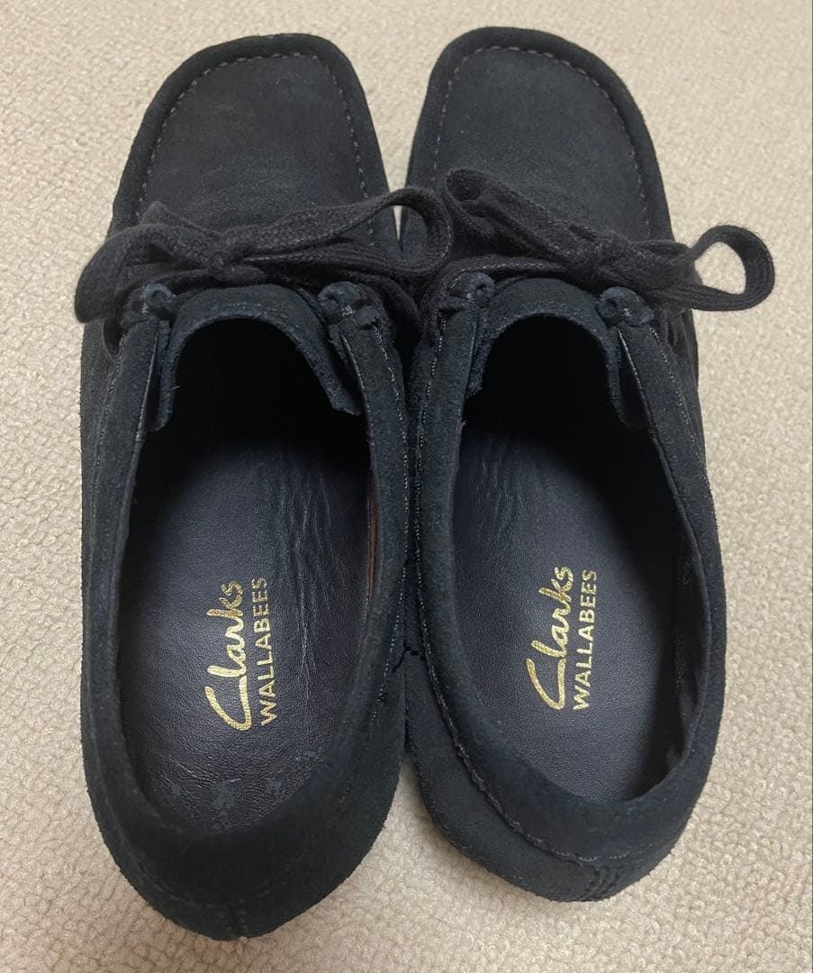 Clarks Wallabees ブラック モカシン　24.5cm