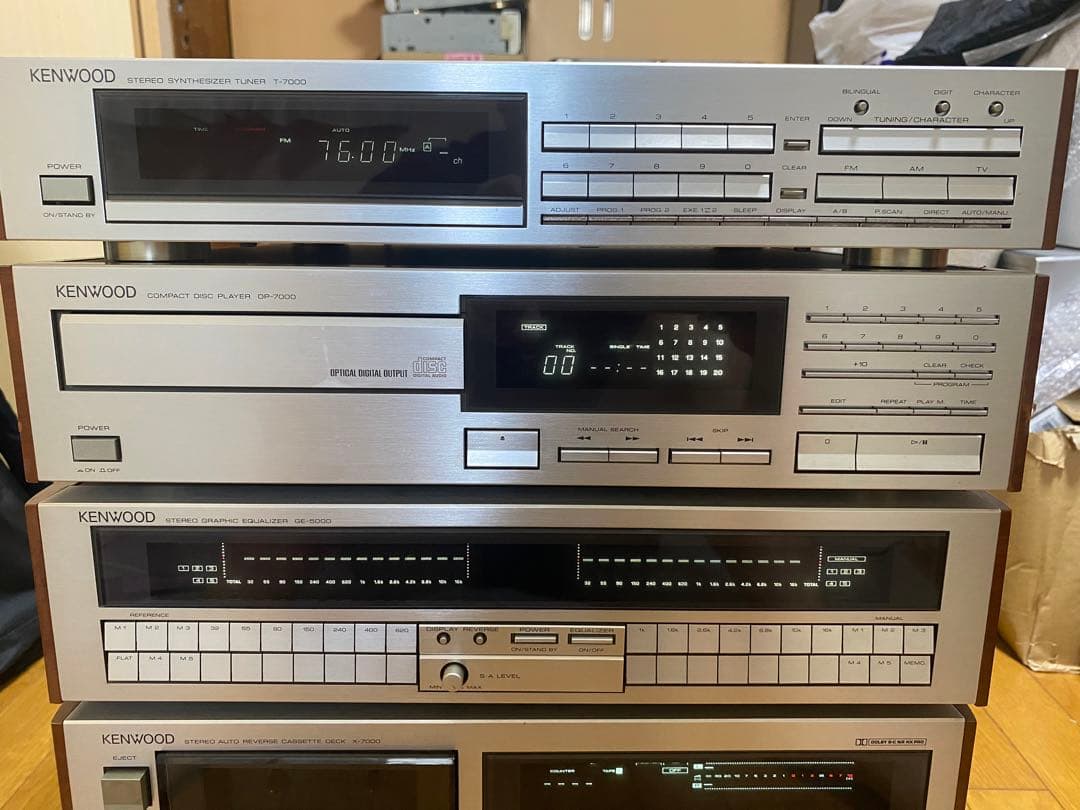 KENWOOD A7000….CDプレーヤー・カセットデッキ・アンプセット