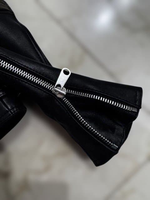 極美品 バーバリー型 レザージャケット ライダース 本革 バイカー 希少デザイン