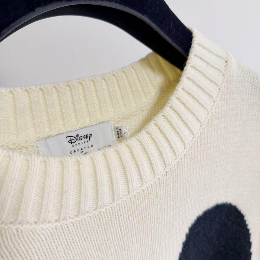 Disney SERIES by MUS 　ミッキー　MD FACE ニット