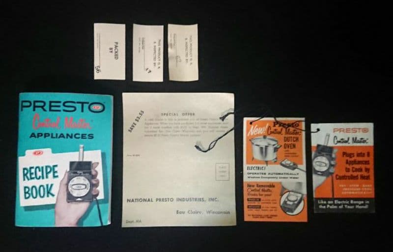 希少 可動 新品未使用 USA PRESTO『電気 ダッチオープン』昭和レトロ