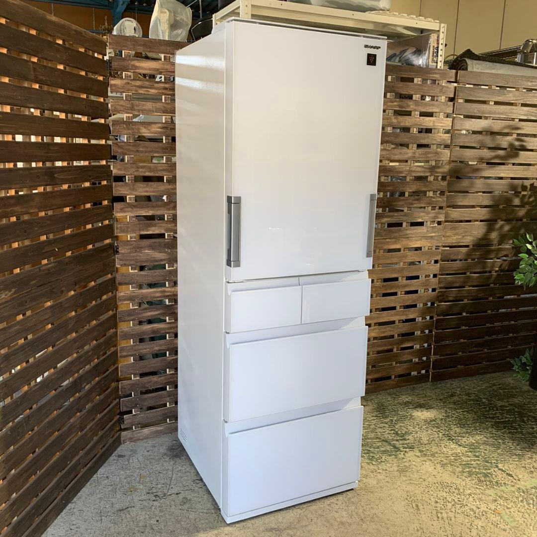 J405 SHARP 412L 両開き 冷蔵庫 SJ-G417J 22年製