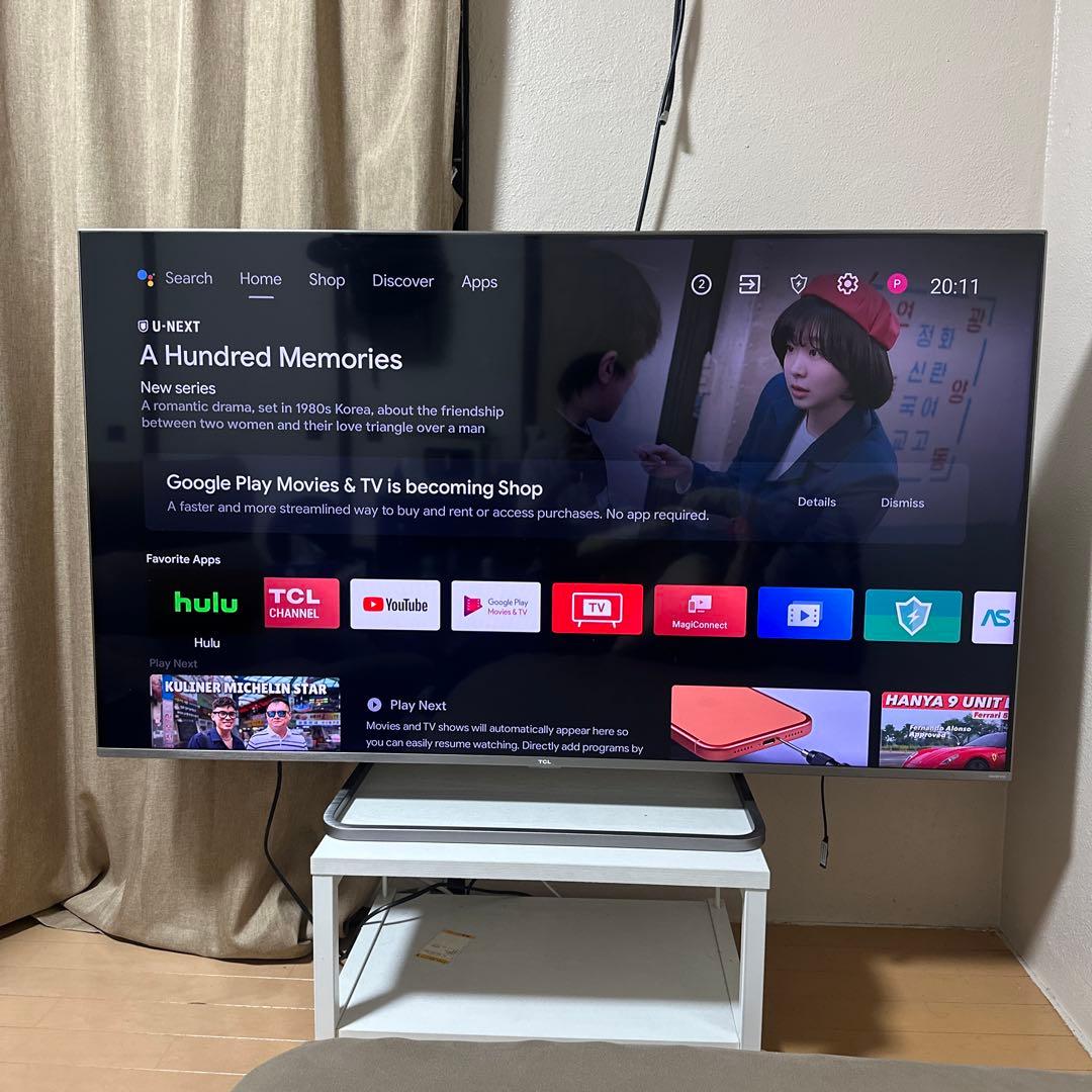 TCL 55インチ550728有機ELテレビ