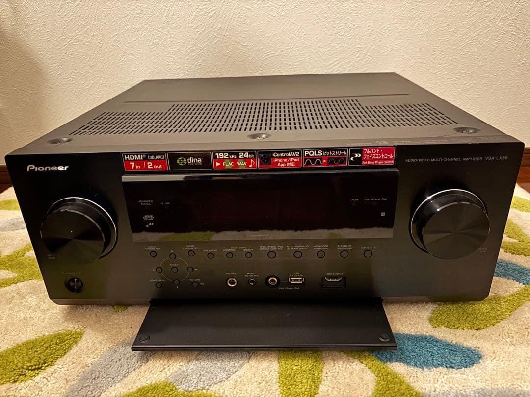 実働品パイオニアAVサラウンドアンプ VSA-LX55 AirPlay／3D対応
