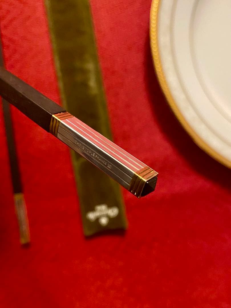 【みどりさま専用商品】Christofle クリストフル 黒檀箸　2膳セット