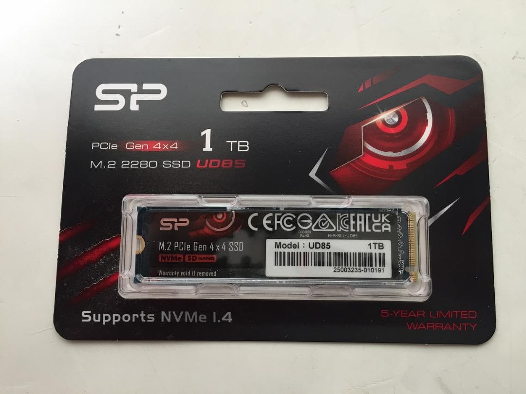 SP M.2 PCle Gen 4×4 1TB SSD NVMe 1.4