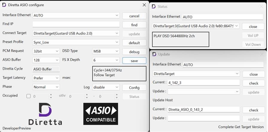 Diretta Target PC2 オリオスペック