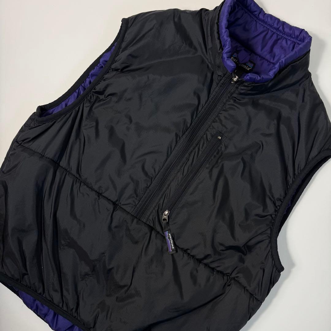 90's patagonia パタゴニア USA製 パフボールベスト ブラック