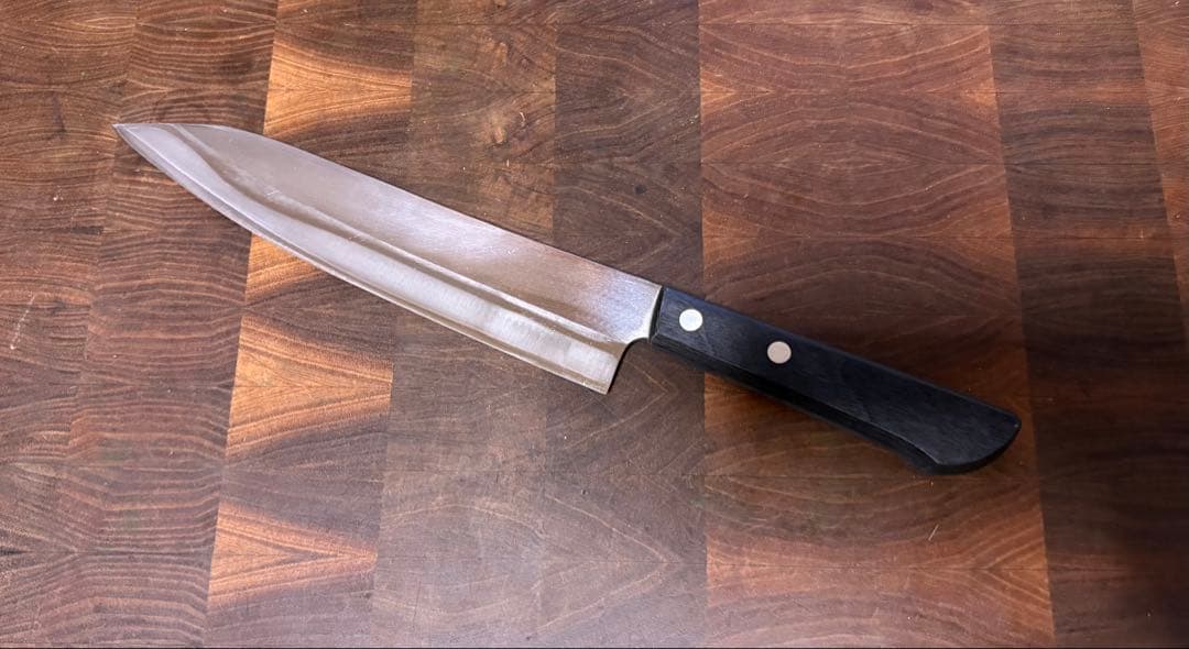 三条　義平　HAP40 切付　牛刀　200mm 包丁　粉末ハイス　洋包丁　両刃