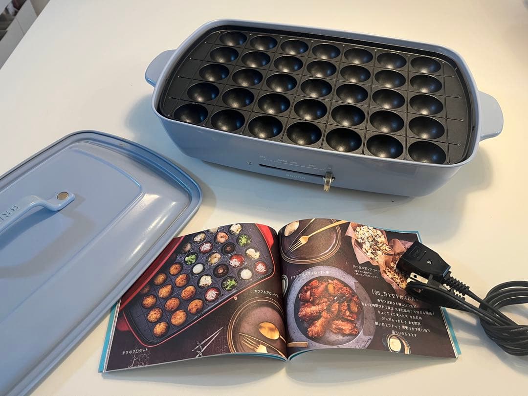 ブルーノ BRUNO ホットプレート グランデ 深鍋セット 蒸し網、プレート付き