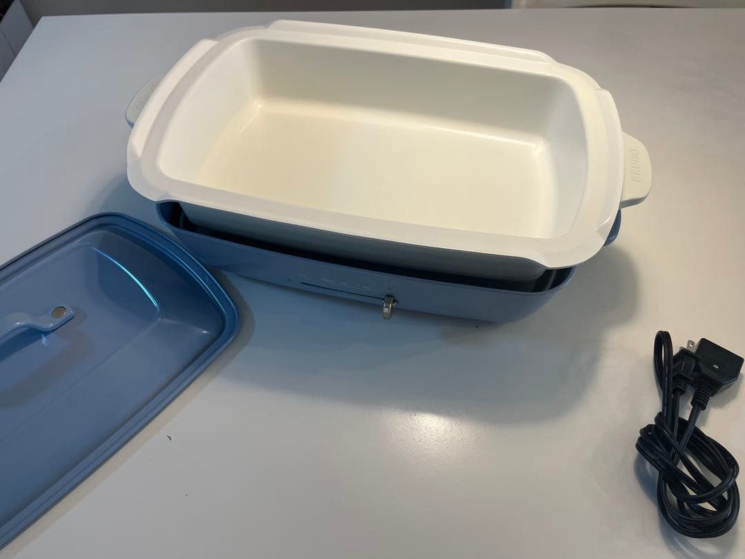 ブルーノ BRUNO ホットプレート グランデ 深鍋セット 蒸し網、プレート付き