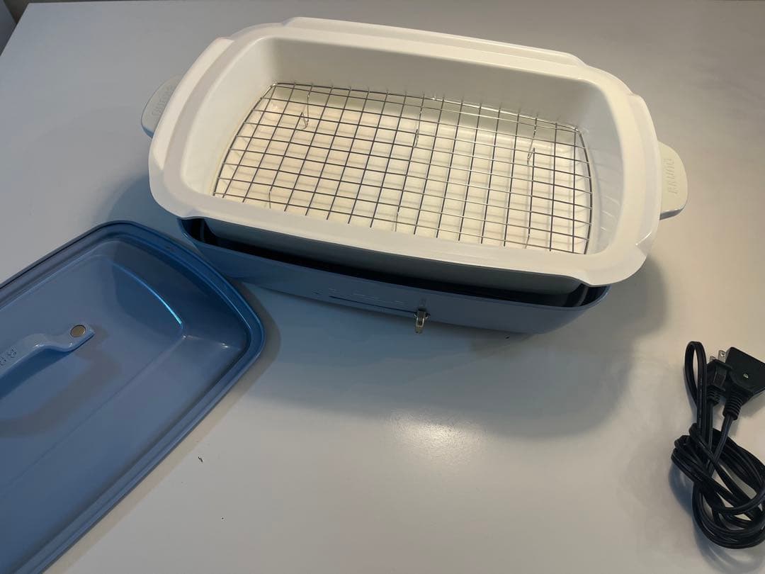 ブルーノ BRUNO ホットプレート グランデ 深鍋セット 蒸し網、プレート付き