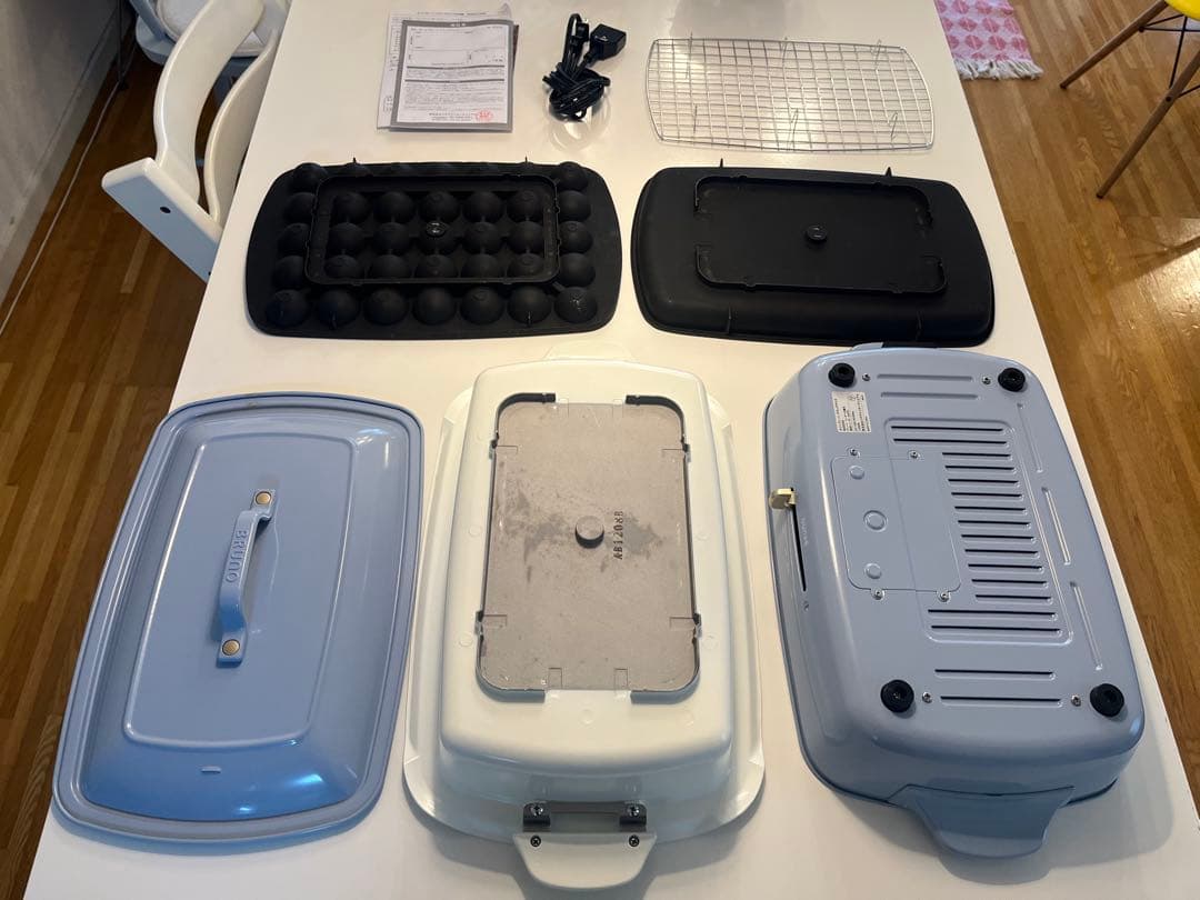 ブルーノ BRUNO ホットプレート グランデ 深鍋セット 蒸し網、プレート付き