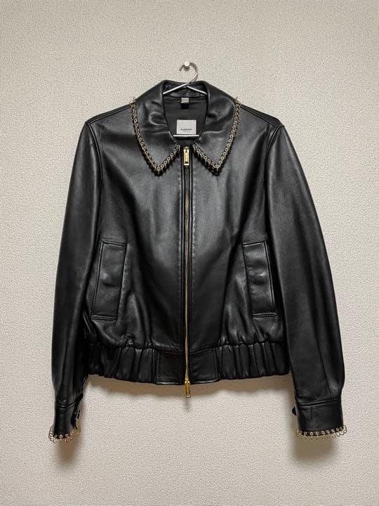 Burberry バーバリー　レザージャケット　羊革(女性)