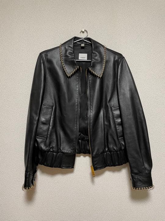 Burberry バーバリー　レザージャケット　羊革(女性)