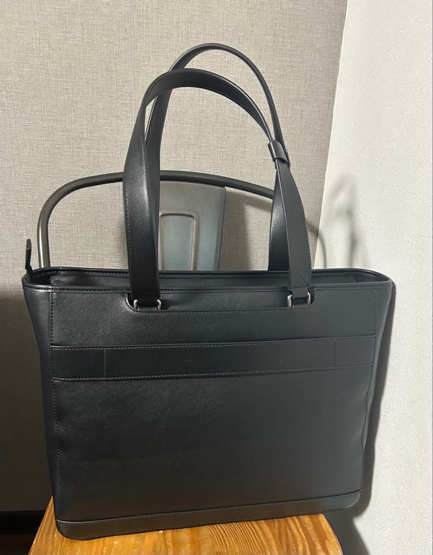 【やや訳あり】Evoon ととのうトート レザー 黒 641